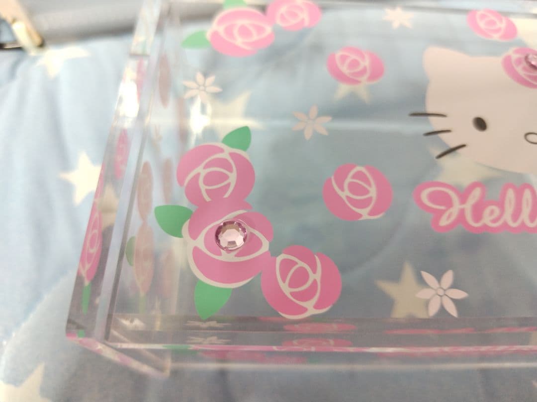 激レア2011 ローズ キティ コットン 綿棒 ケース アクセサリーケース