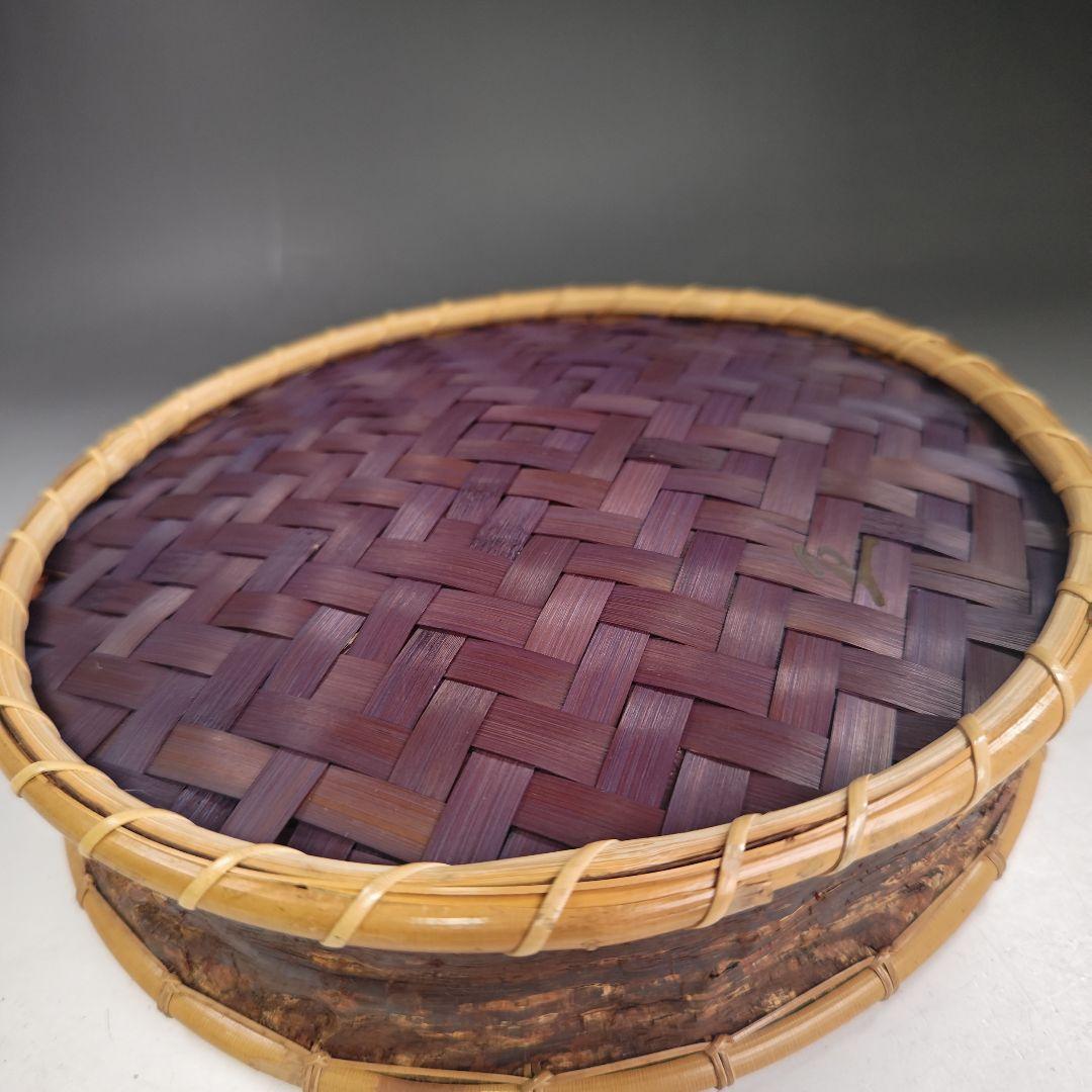 イ831 炭斗『水谷六々斉』『桜皮　炭斗　共箱』茶道具