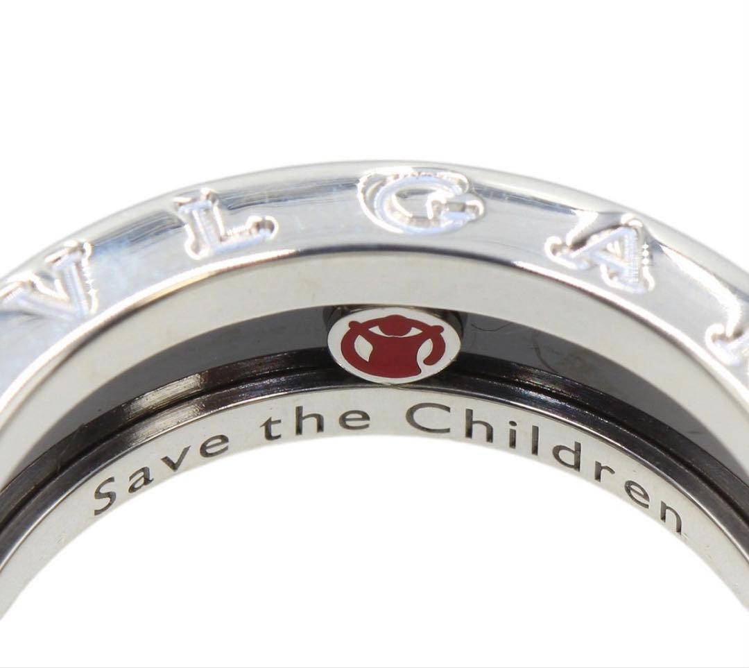 R2786 ブルガリ #53 SV925×黒セラミック B-zeroリング　指輪