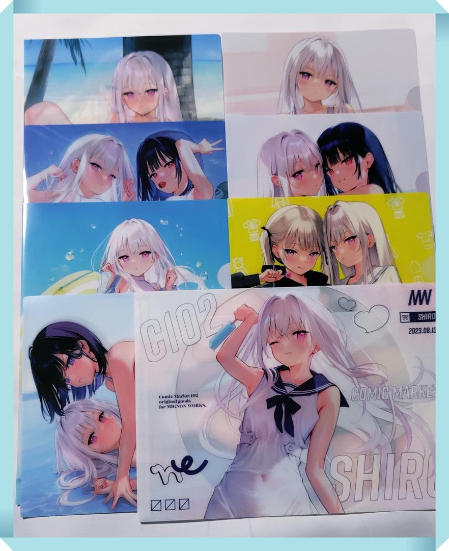 mignon クリアファイル クリアケース セット MIGNONWORKS