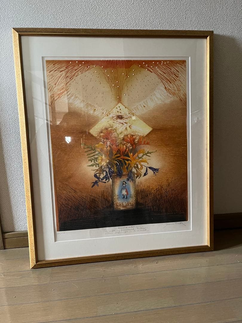 お値下げ★Suzanne pinotte★シルクスクリーン 額82x70㎝