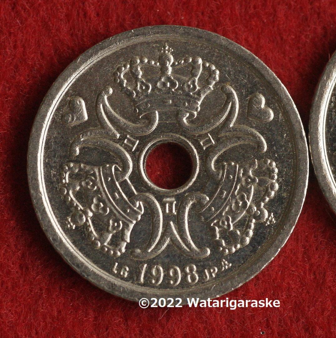 ★ご注文品★デンマーク1クローネｘ50枚★1992-95年版流通品★