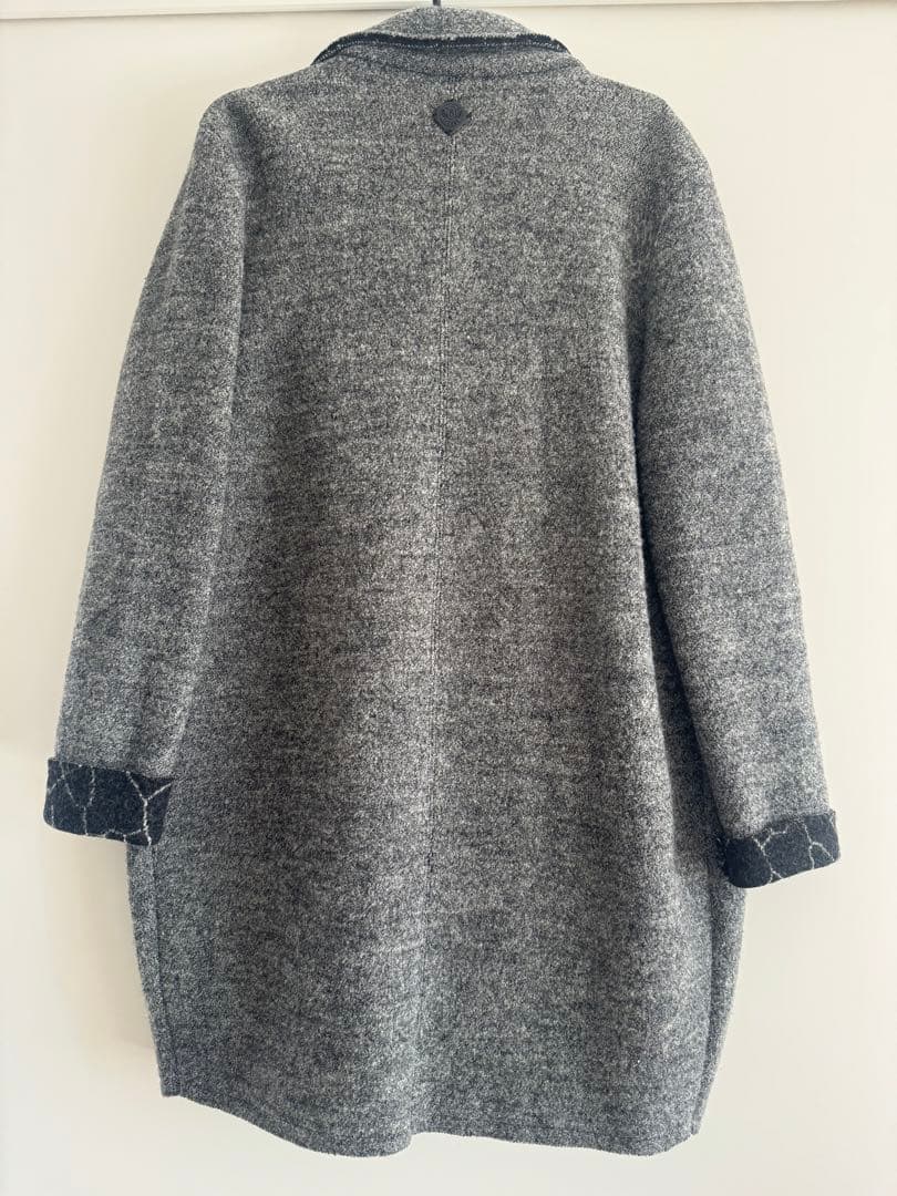 【美品】DIESEL グレー チェスターコート　ウール