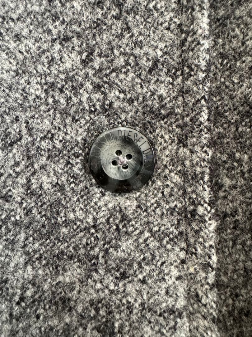 【美品】DIESEL グレー チェスターコート　ウール