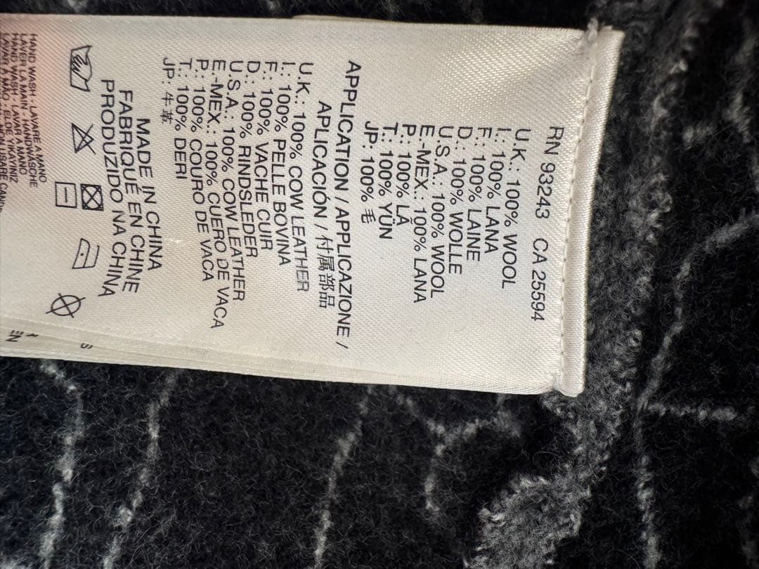 【美品】DIESEL グレー チェスターコート　ウール