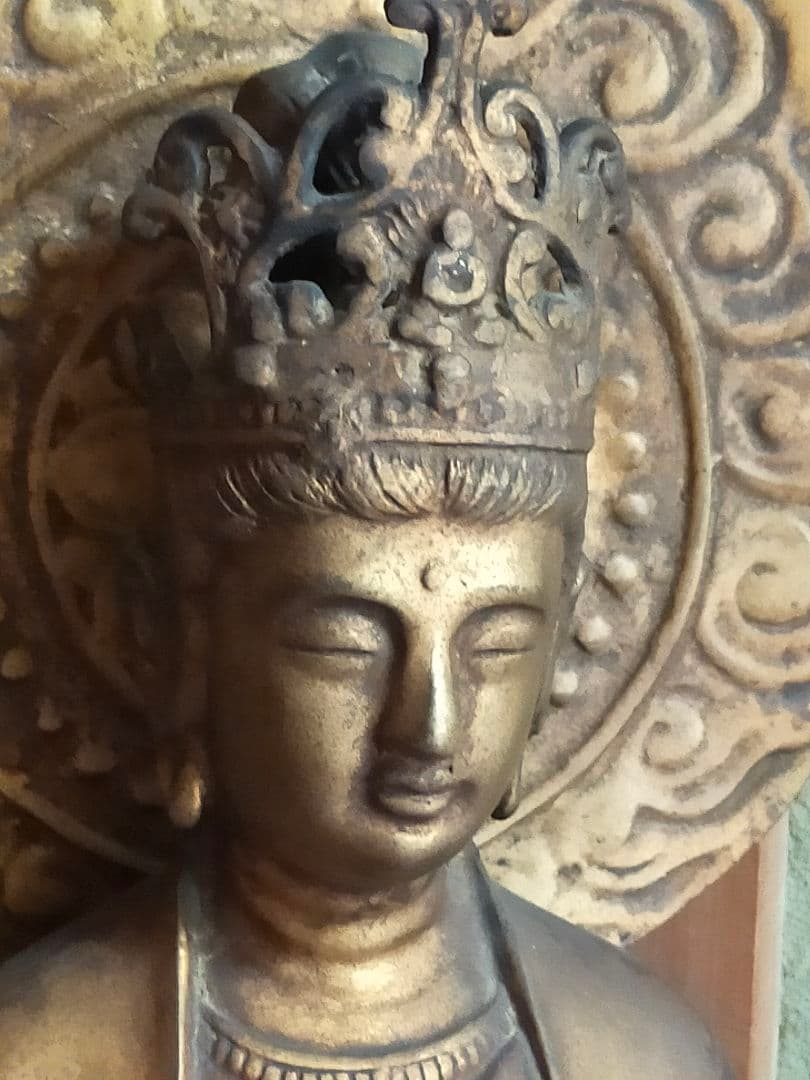 ♥大きな♥観音像♥立像【光雲】高７２３ｍｍ　銅製　観音様　ブロンズ像　仏像　骨董