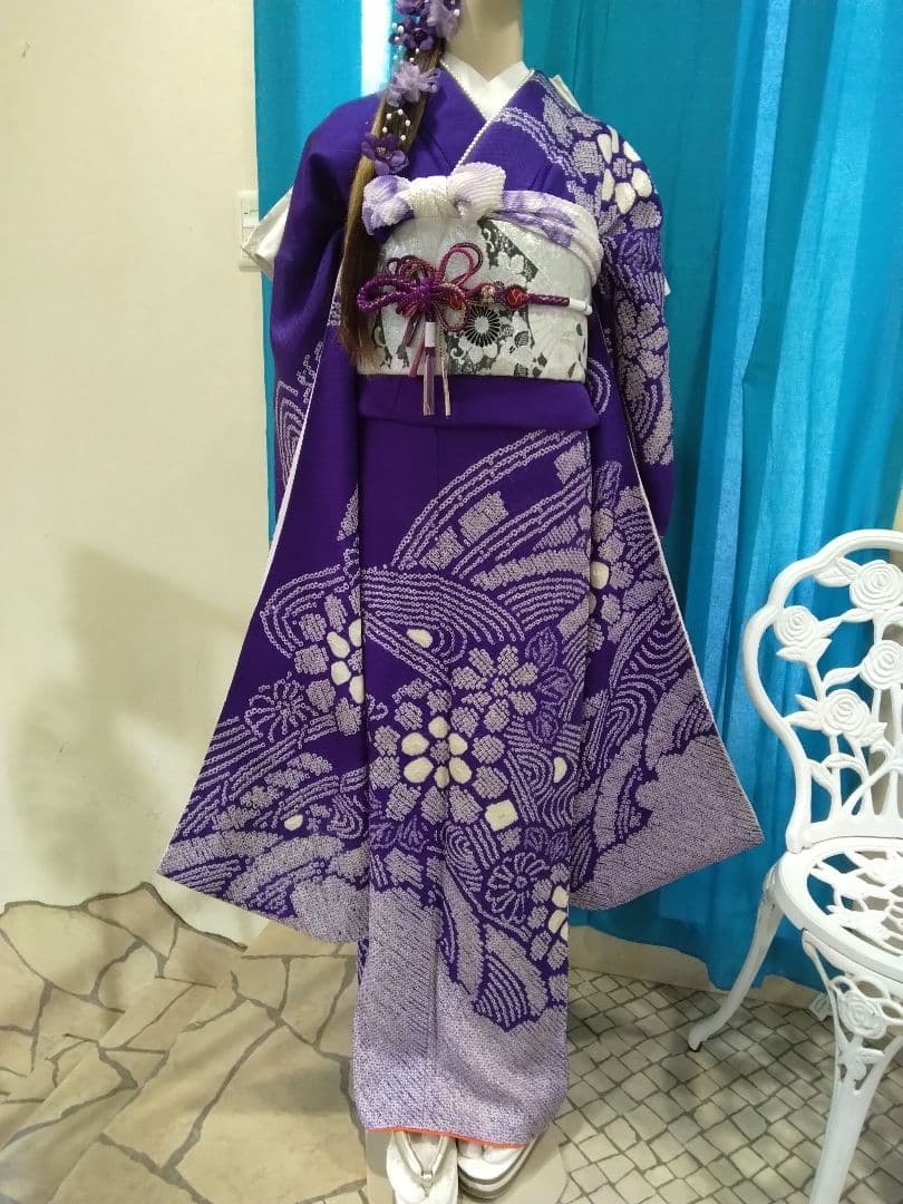 ❰超得得❱―振袖フルセット、正絹絞り振袖、成人式、重ね衿帯揚げ帯締め、袋帯、襦袢