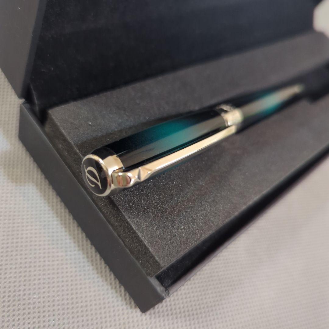 エス・テー・デュポン「ラインD サンバースト 純正漆(グリーン)」ボールペン