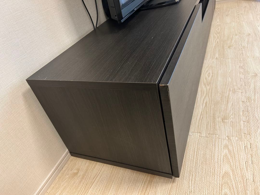 テレビ台 テレビボード 木目調 ブラック 幅180cm