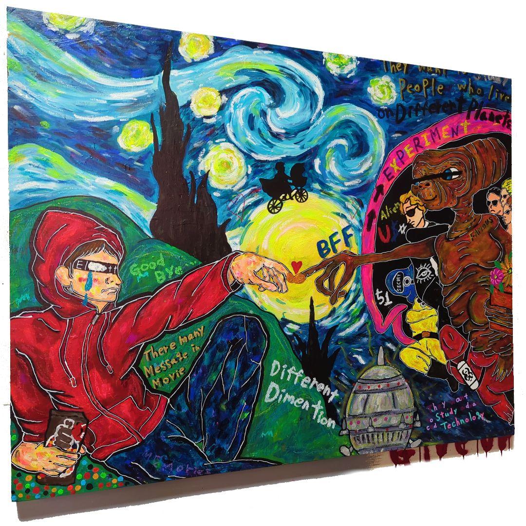 【一点物/SALE】Famous Alien-エリア51の実験台へ-【現代アート