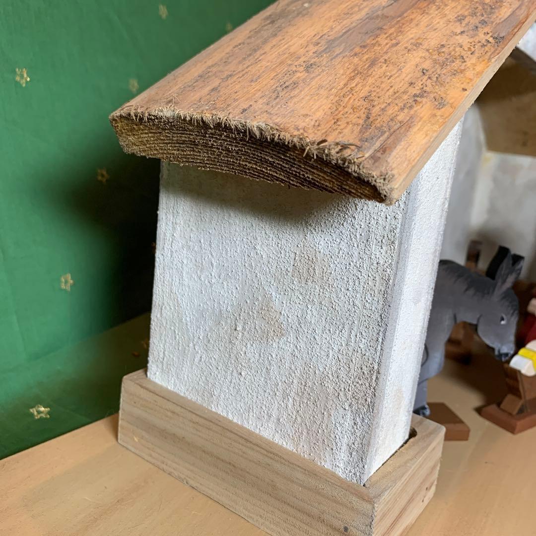 ドイツ製　木製人形　レアな大型のビンテージの手書きの￼可愛いクリッペ人形セット！