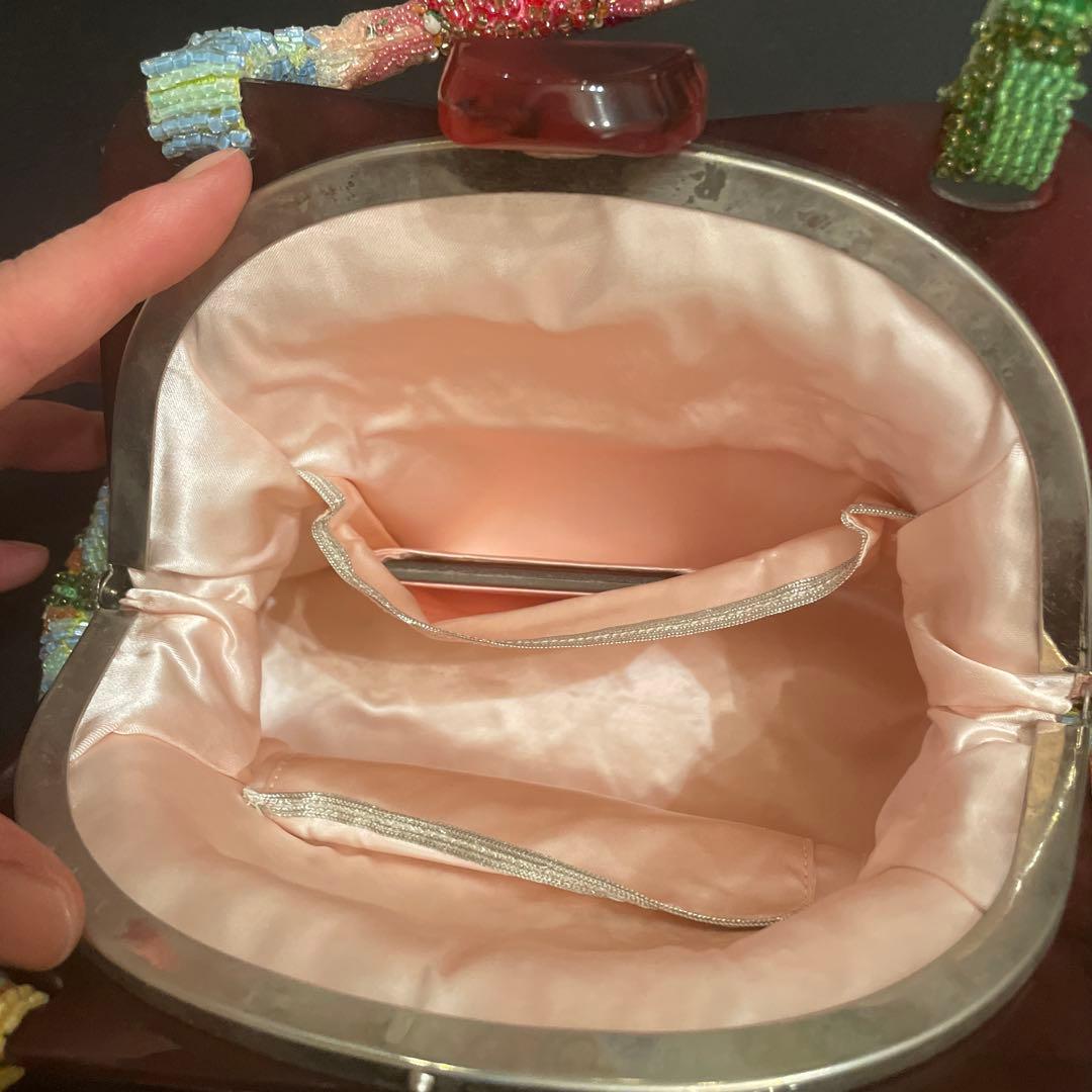 レイコさま専用　　和装バッグ ビーズ刺繍　2点セット