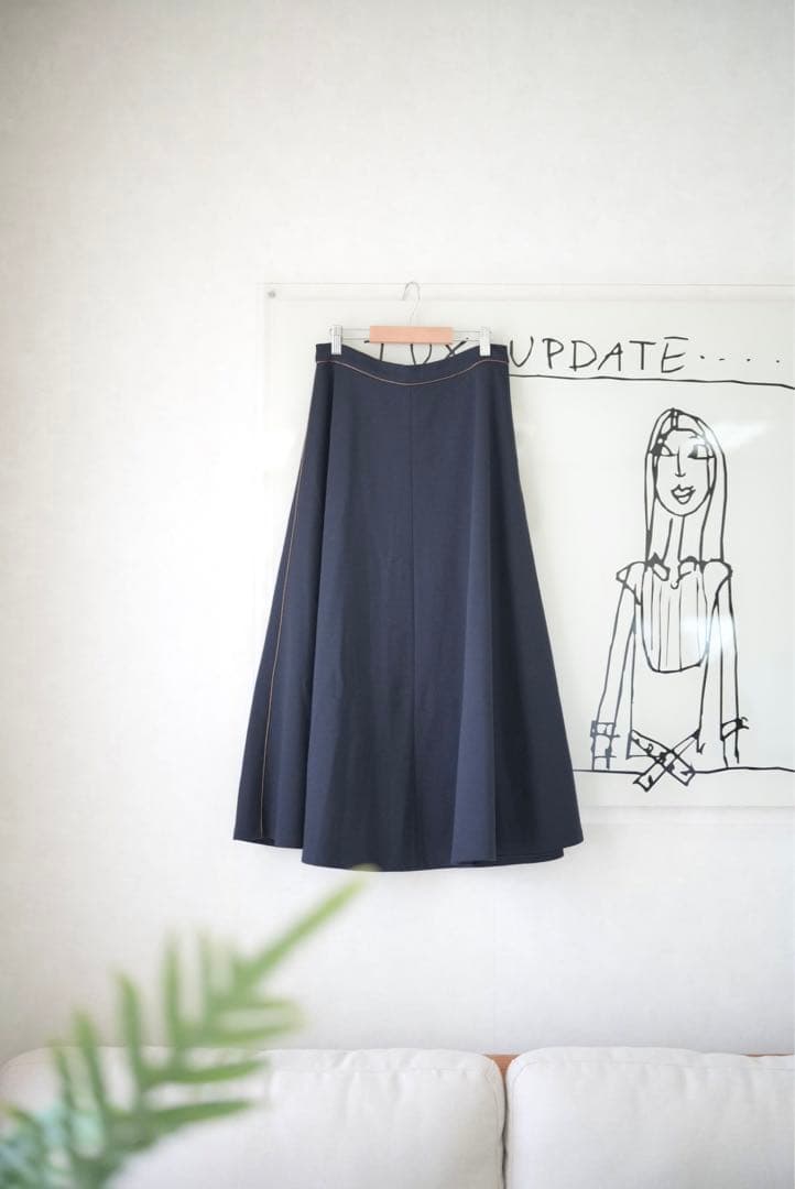 MAX MARA マックスマーラ 白タグ ミディフレア スカート