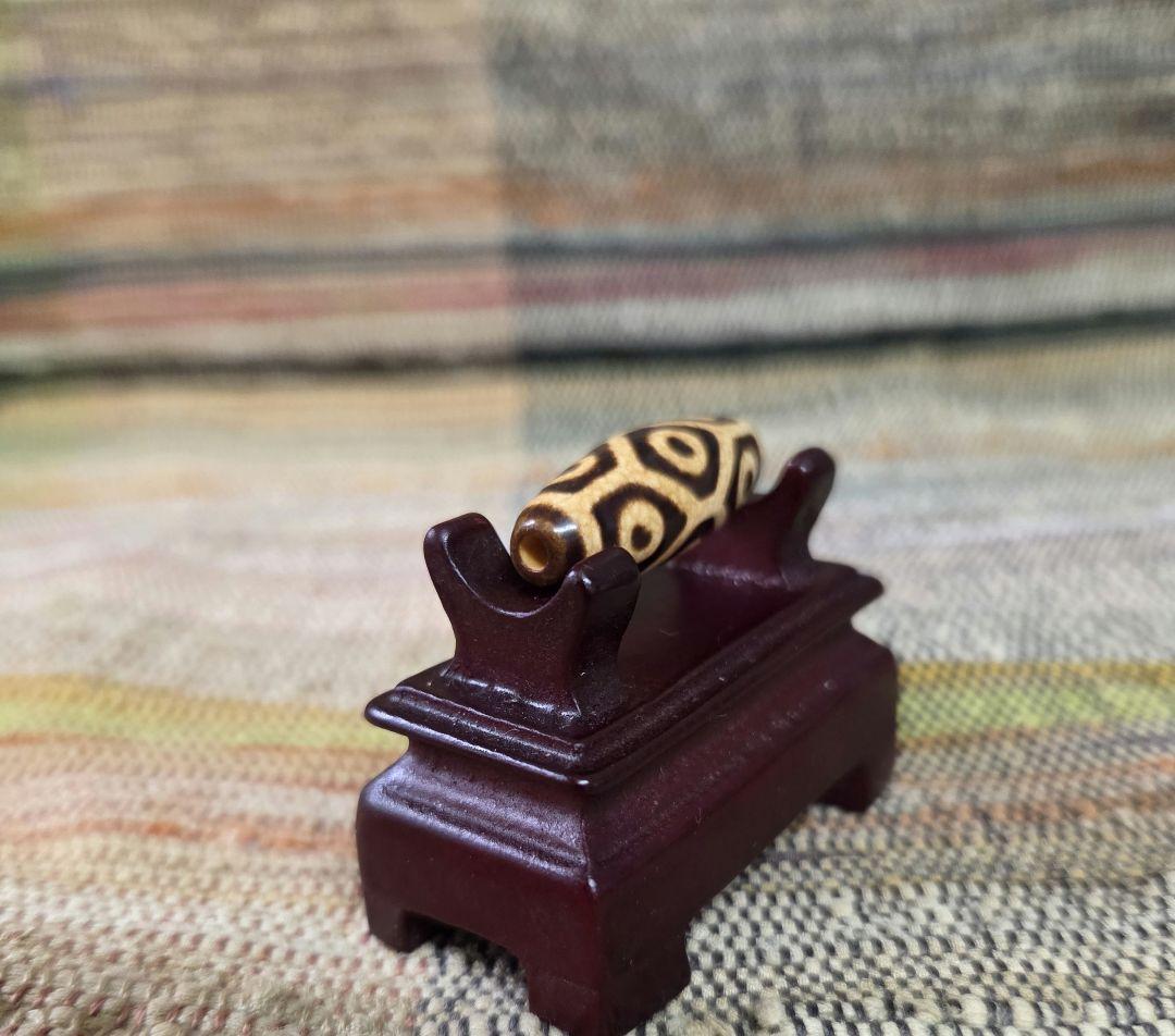 908　天珠　上肯　亀甲長壽九眼天珠　dzibeads！