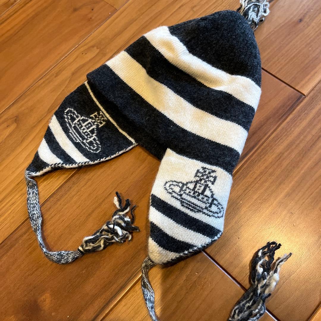 VivienneWestwood ニット帽　正規品　30年前　初期デザイン　古着