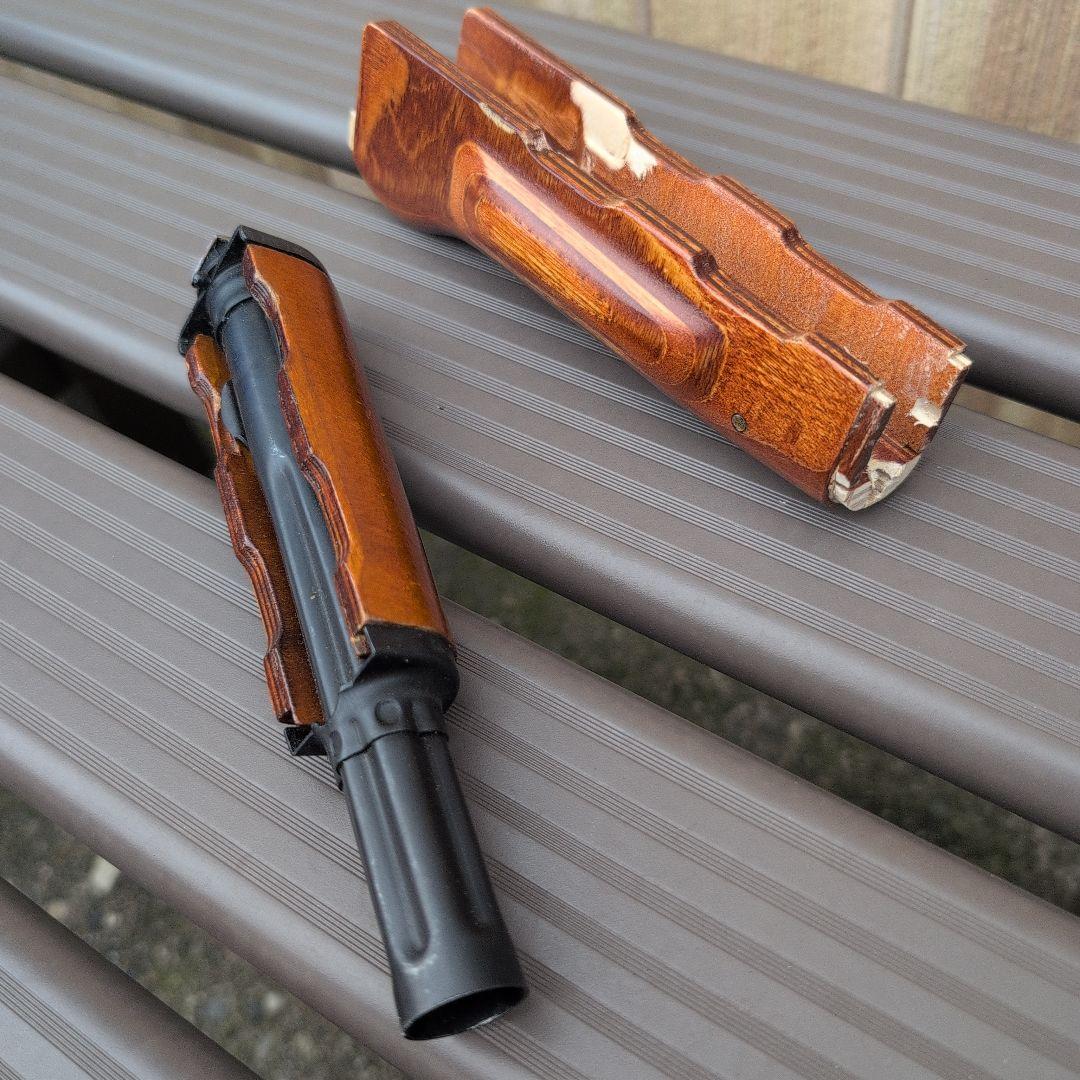 東京マルイ　ガスブロ　AKM 加工品　木製ハンドガード　セット