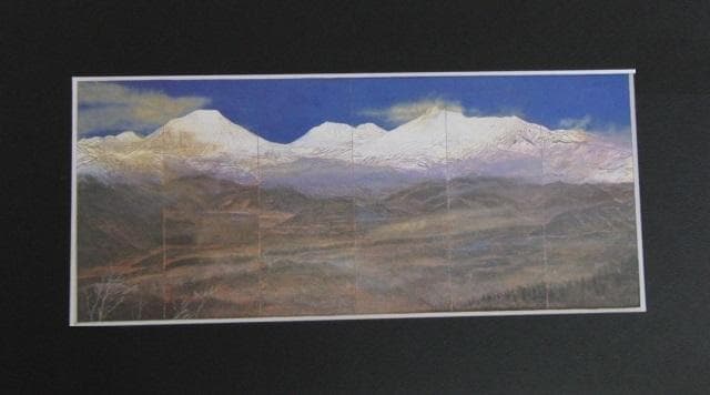 中村豪志、【日光連山・朝明】、希少な額装用画集より、新品額装付、状態良好