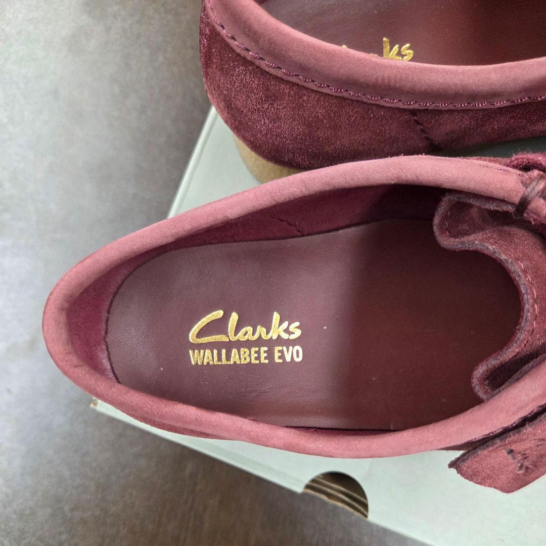 Clarks Wallabee Evo バーガンディ