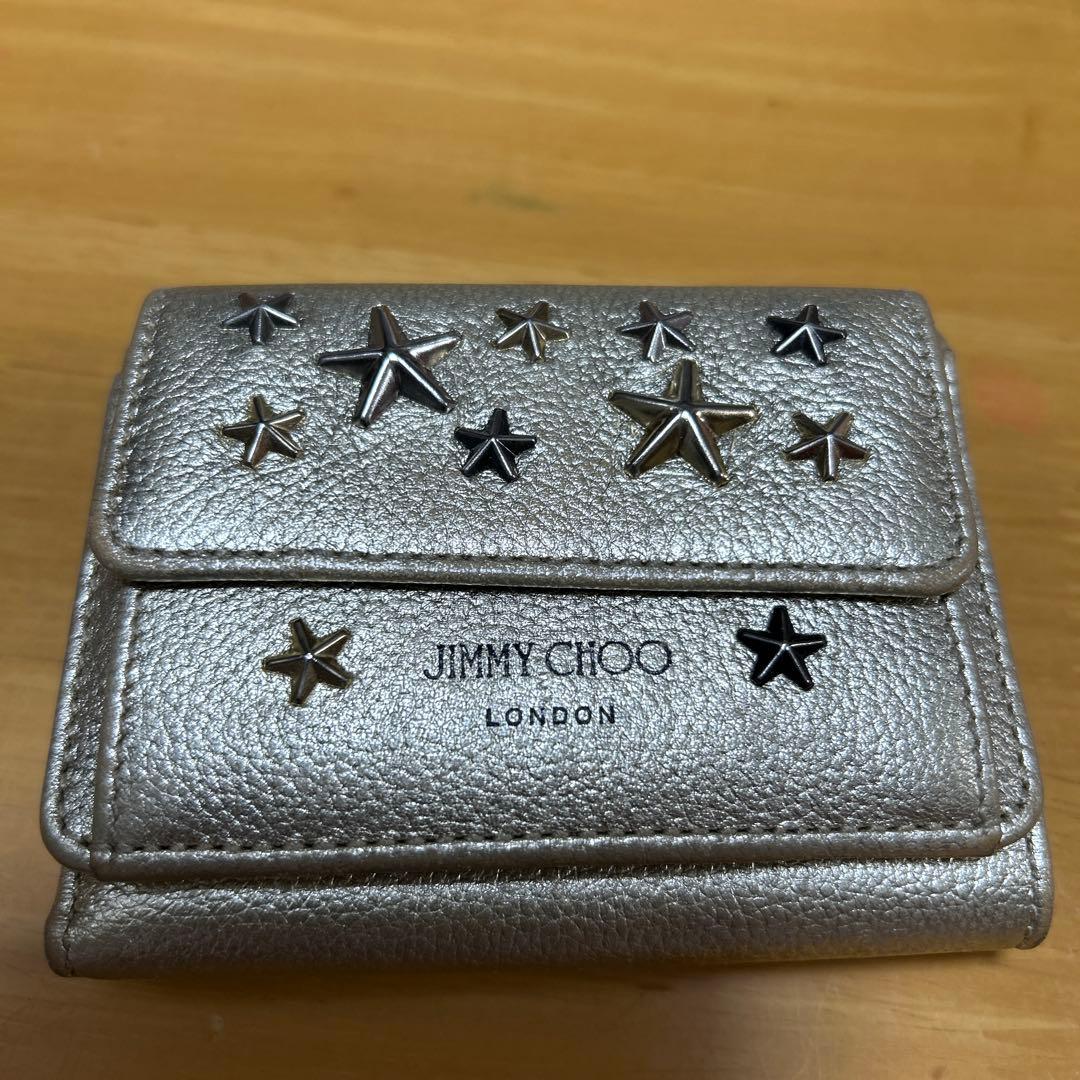 JIMMY CHOO☆三つ折り財布　ゴールド