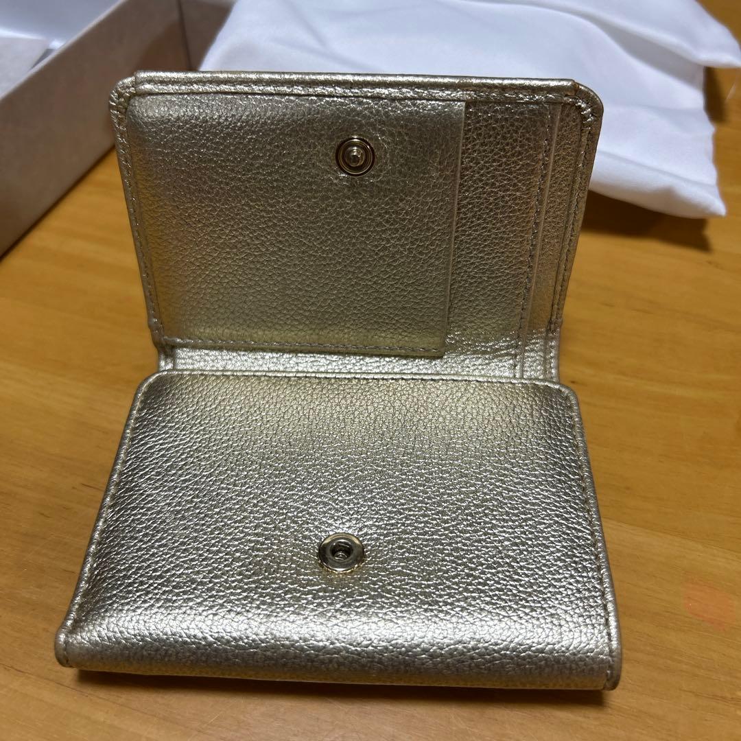 JIMMY CHOO☆三つ折り財布　ゴールド