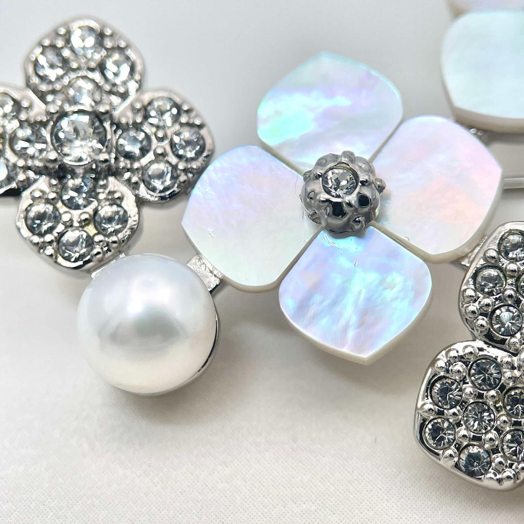 ヴァンドームブティック フラワー シェル パール 6.3mm セレモニーブローチ