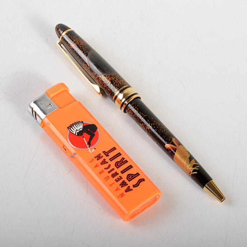 箔飾　高級　蒔絵兎文　ボールペン　木箱付　V　6024