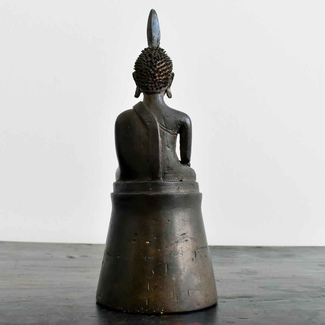 東南アジア ラオス18世紀頃 ランサーン王朝期 青銅仏 金銅仏 ブッダ 座仏タイ