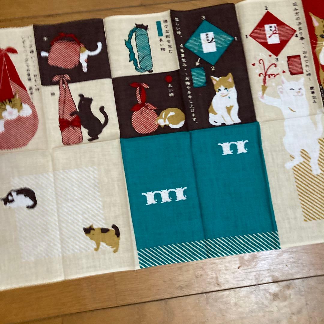 猫デザイン 手ぬぐい　タイプA 新品未使用