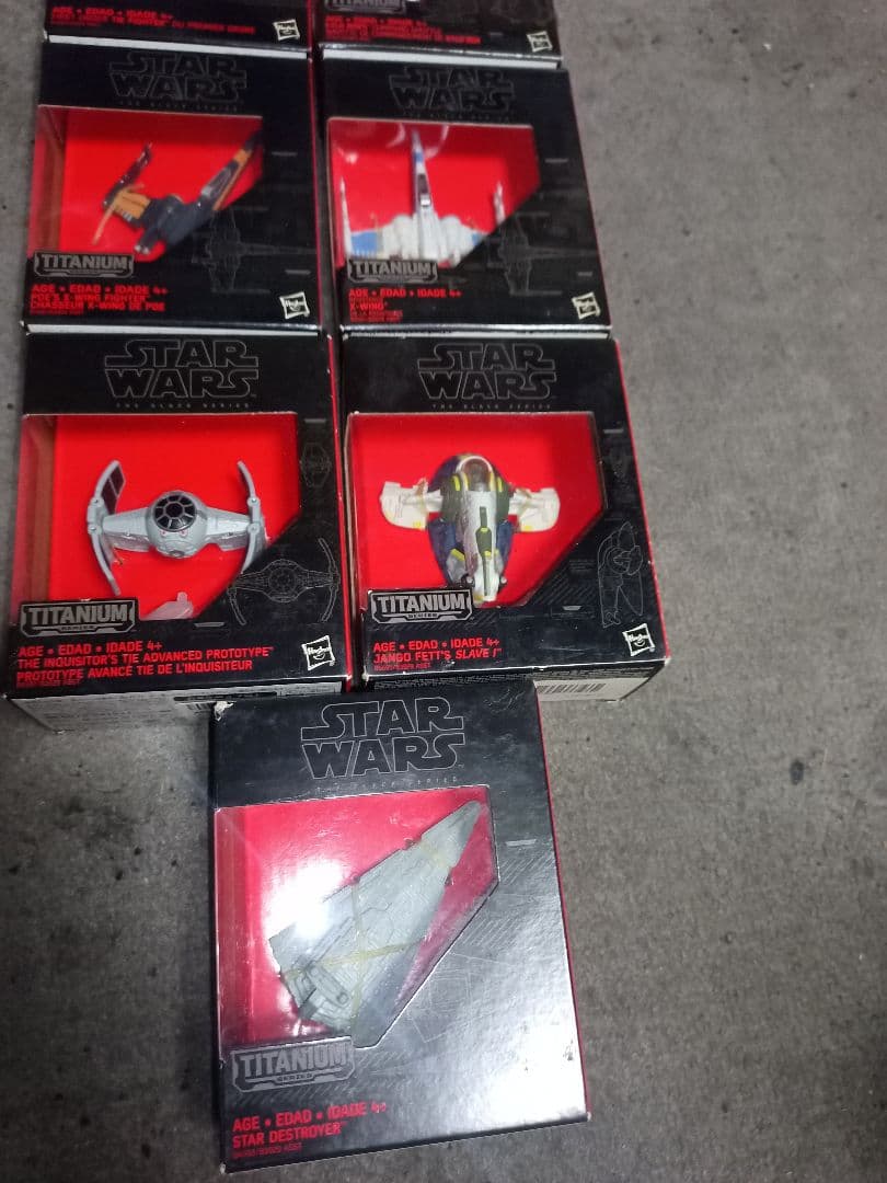 Star Wars Titanium フィギュアセット7個セット