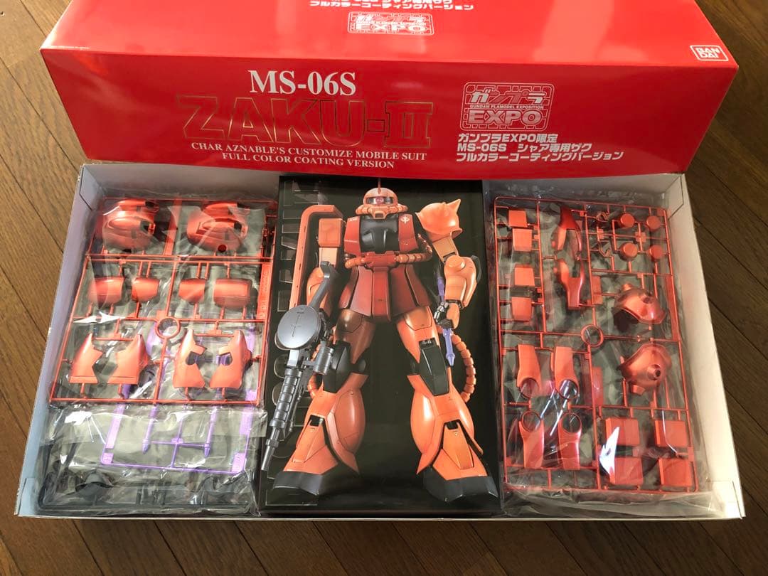 新品MS-06S ZAKU-Ⅱシャア専用ザク ガンプラEXPO限定 フルカラー