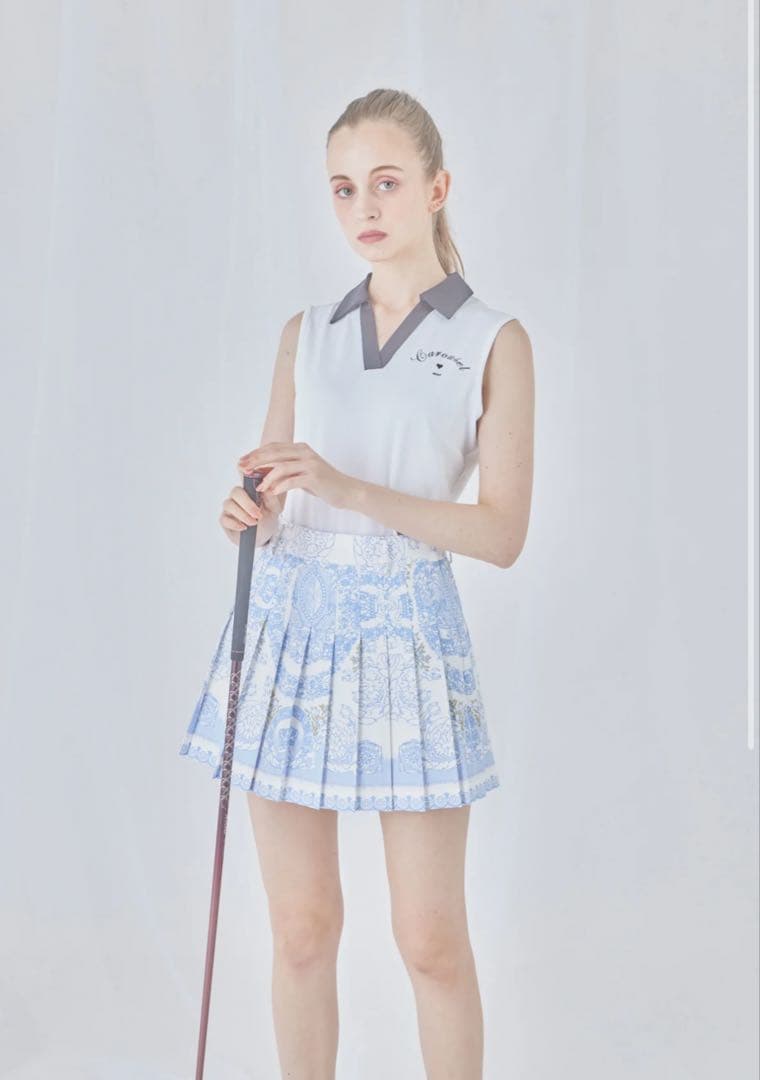 【美品】カルーセル　ボケンMonaco Skirt（blue）セット