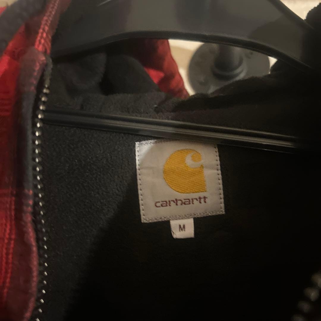 激レアCarhartt アクティブジャケット チェック柄 Mサイズ 短丈 古着
