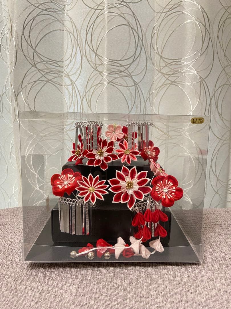 【極美品】七五三髪飾り つまみ細工髪飾り勝山3点&かのこ・ちんころ2点セット