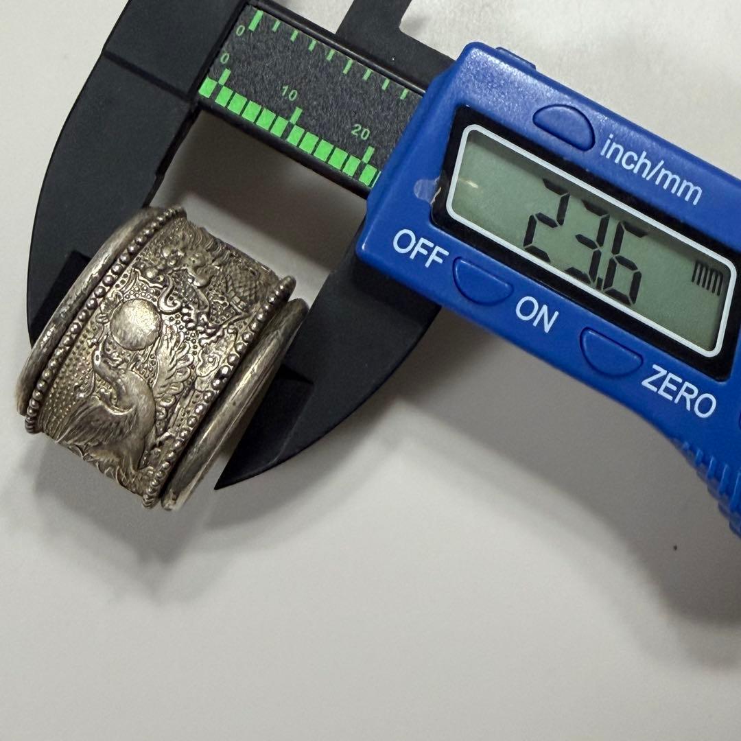 旧蔵　ドラゴンと鳳凰　リング　扳指　親指用