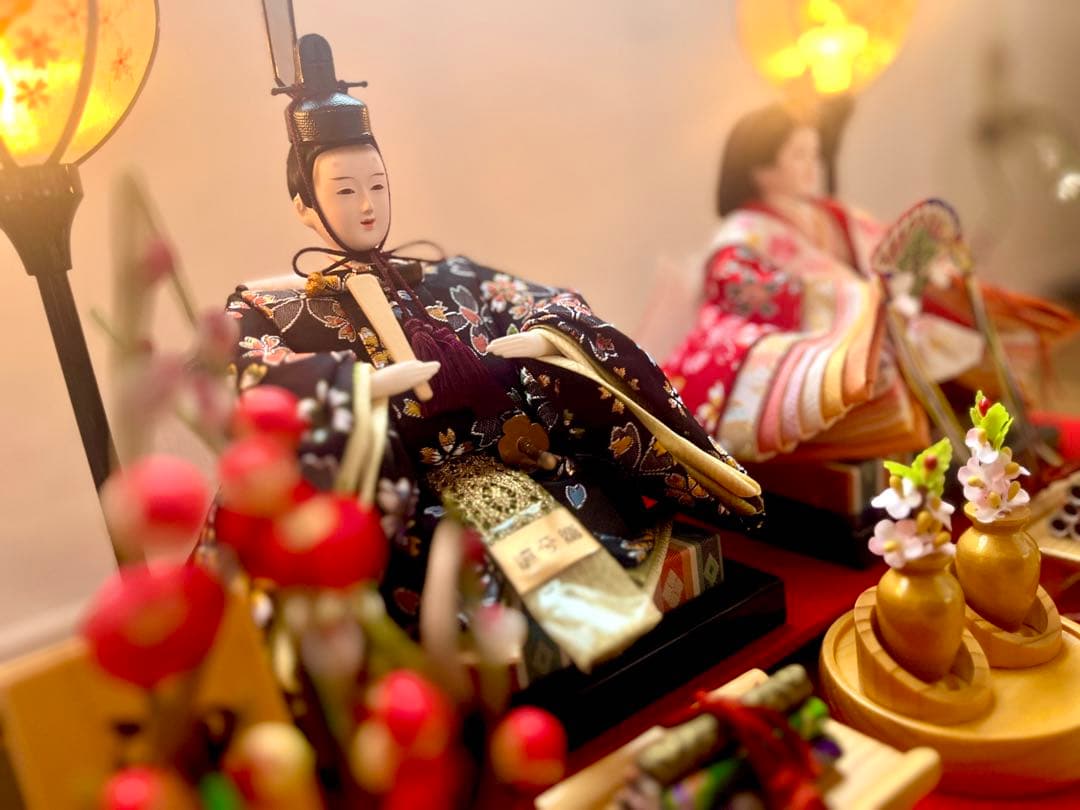 u.h 様　雛人形 二人 親王飾りアクリルケース ひな祭り ひな人形