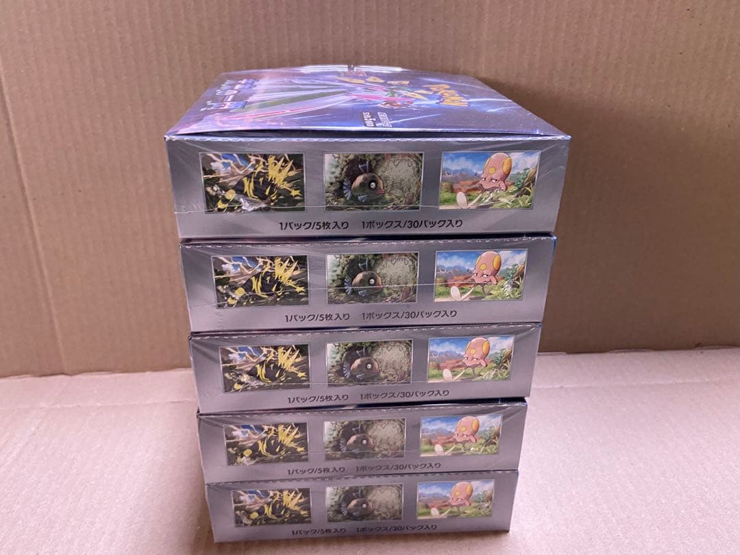 ポケモンカード ポケカ 拡張パック 未来の一閃　５箱　シュリンク