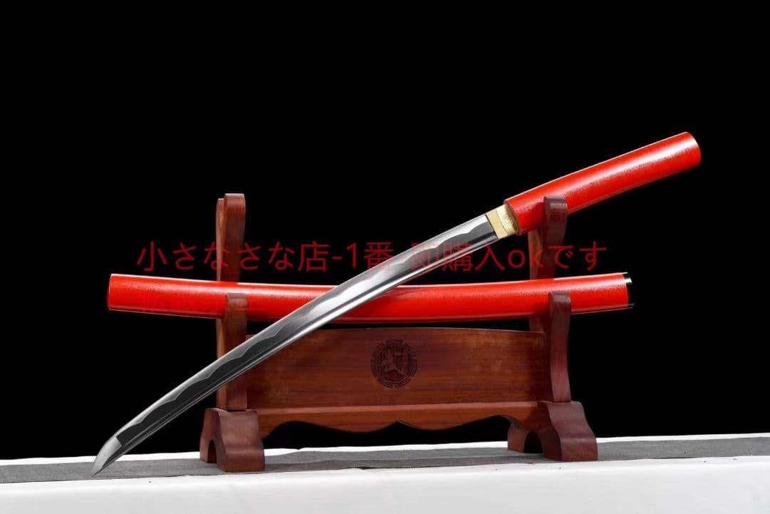 【紅魔居合刀】中炭素鋼武士刀  古兵器 武具 刀装具 日本刀 模造刀 居合刀