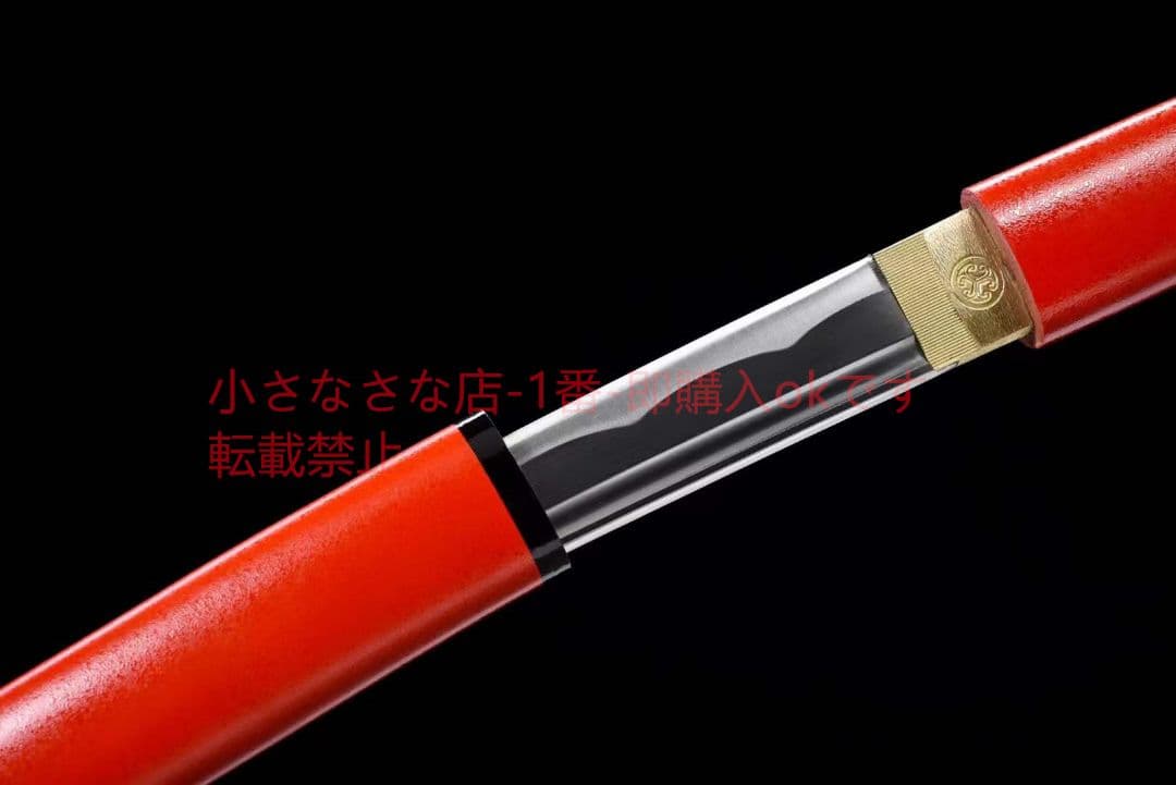 【紅魔居合刀】中炭素鋼武士刀  古兵器 武具 刀装具 日本刀 模造刀 居合刀