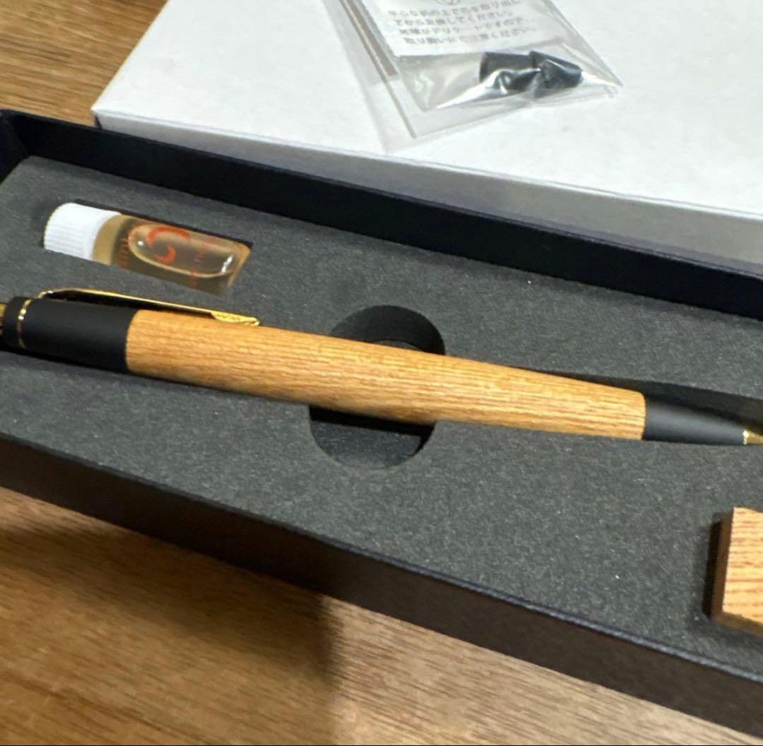 【野原工芸 欅シャープペンシル 0.5mm ゴールド金具】　新品、未使用