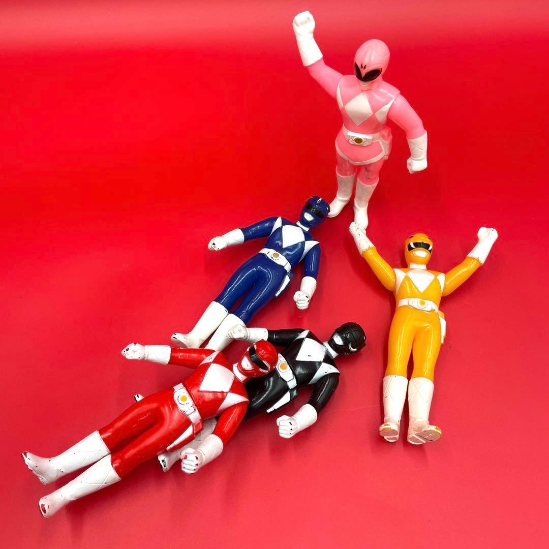 希少　当時物　恐竜戦隊ジュウレンジャー　ソフビ　フィギュア 5体セット