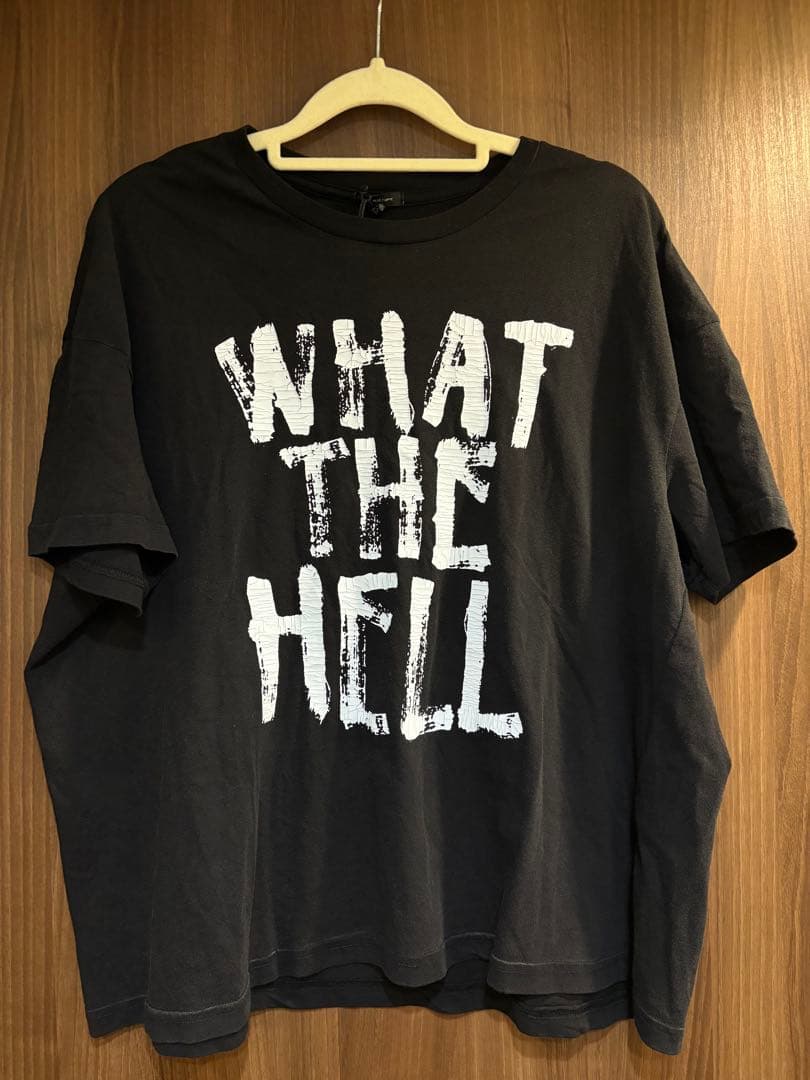 R13 UNISEX WHAT THE HELL RELAXED T ブラックM
