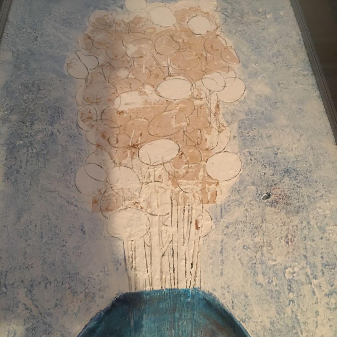 朝倉摂  画伯  絵画 紫陽花の花　#朝倉摂　#大舞台画家