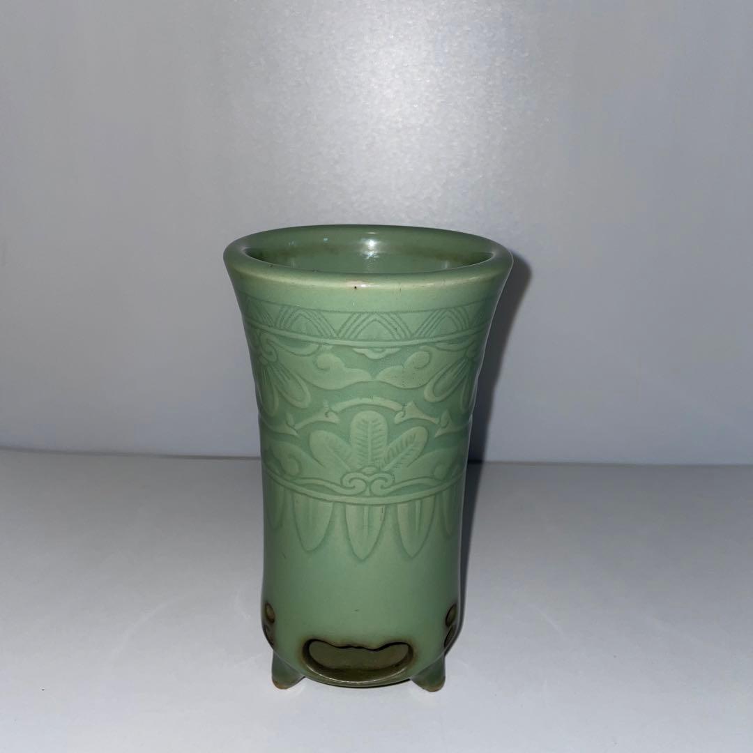 青磁鉢　植木鉢　蘭鉢