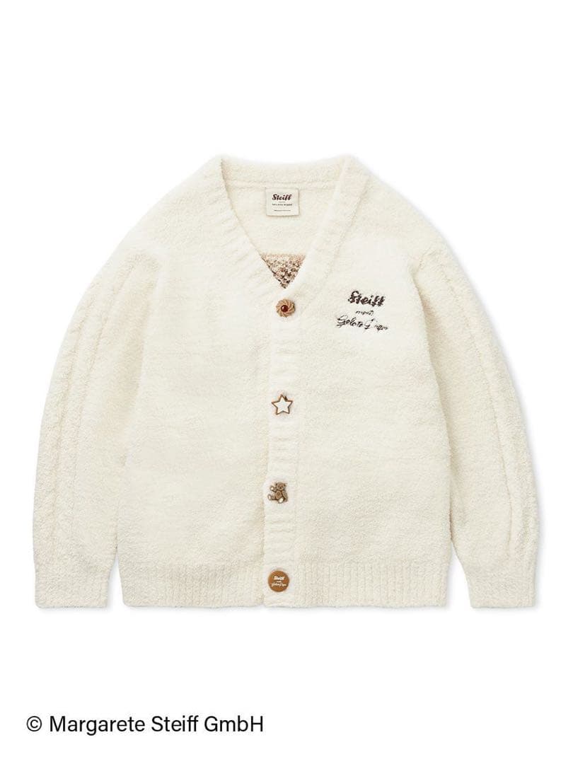 ジェラートピケ　パウダージャガードカーディガン　ジェラピケ