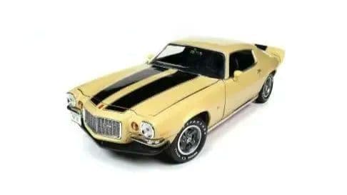 希少 オートワールド 1/18 1972 カマロ camaro クリームイエロー