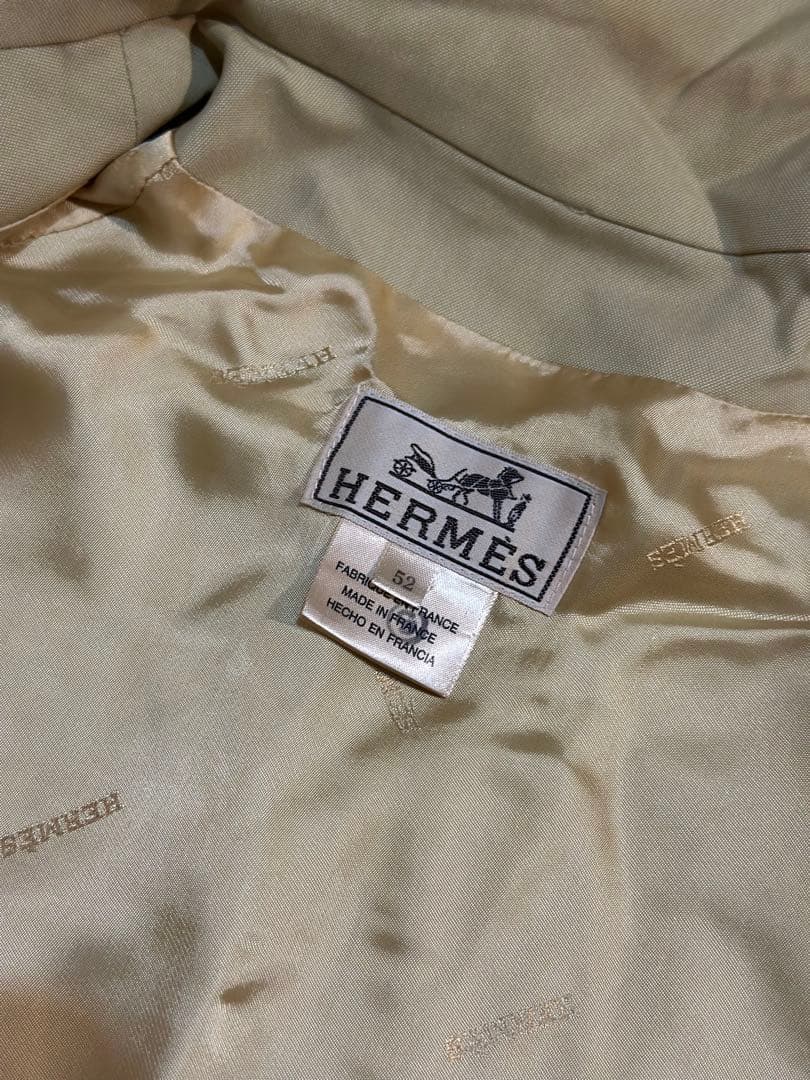 HERMES ベージュ　ジャケット