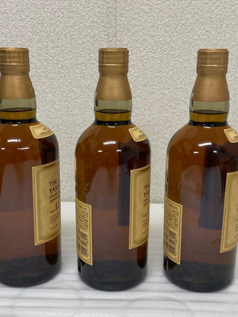 3-2960 【未開封】 山崎 12年 700ml シングルモルトウイスキー3本