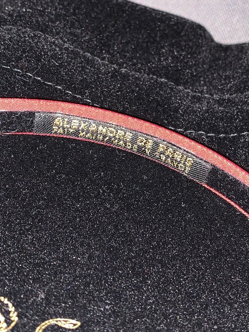 ALEXANDRE DE PARIS レッド ヘアバンド カチューシャ 赤