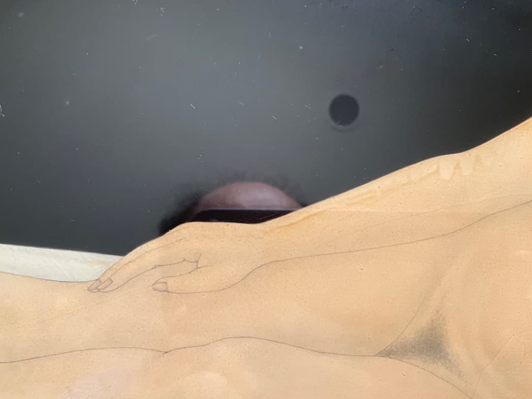 真作　栗原喜依子 「裸婦」 油彩8号古径額 二科会員 物故女流巨匠 ◆逸品!