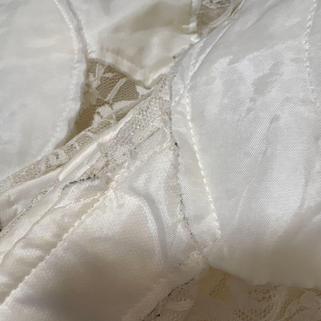 COMME desGARCONSアイボリー フレアスカート レースデザイン